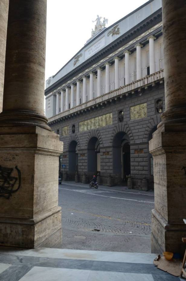 The Royal Theatre "San Carlo". It was built in 1937. In the eighteenth century, Naples was the European Capital of music