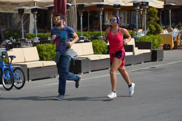 -... other people prefer jogging along the coastal