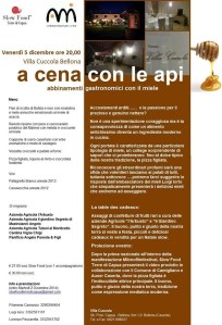 locandina A cena con le api