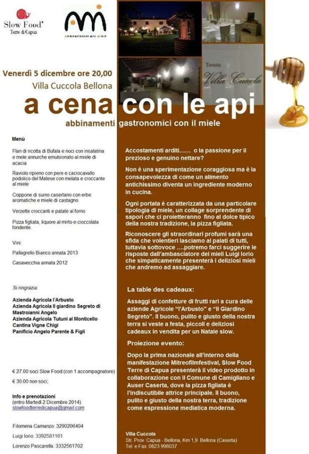 locandina A cena con le api
